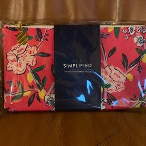 Simplified by Emily Ley “Chinoiserie Pouch” in Fuchsia